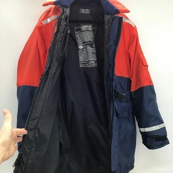 Stearns Men’s Windward Flotation Jacket Orange/Navy Winter Size XL - Picture 7 of 15